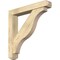 Ekena Millwork Funston Craftsman Rough Sawn Bracket w/ Offset Brace, Douglas Fir, 6"W x 36"D x 36"H BKT0604X36X36FST04RDF - alternate 1